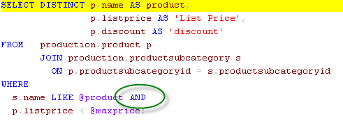 select where clause format option, AND OR keyword in the end of line