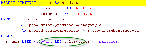 select where clause format option, AND OR keyword in the end of line